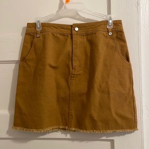 NTW Honey Belle Mustard Denim Skirt - size M